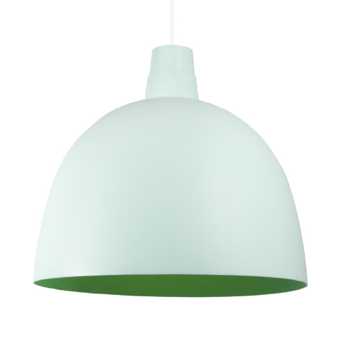 Colgante verde pastel pvc E27 28cm